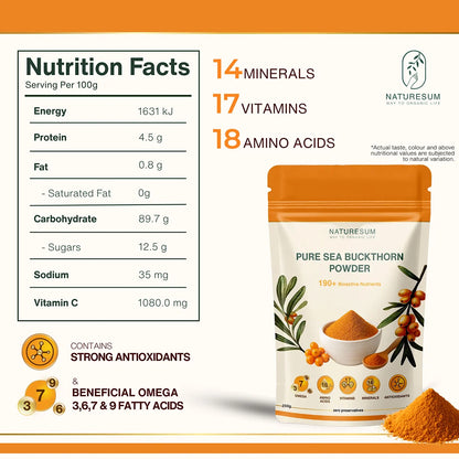 NATURESUM HIMALAYAN SEA BUCKTHORN BERRIES POWDER
