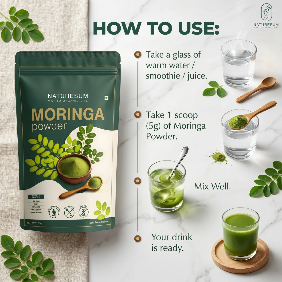 Moringa Powder – Naturesum
