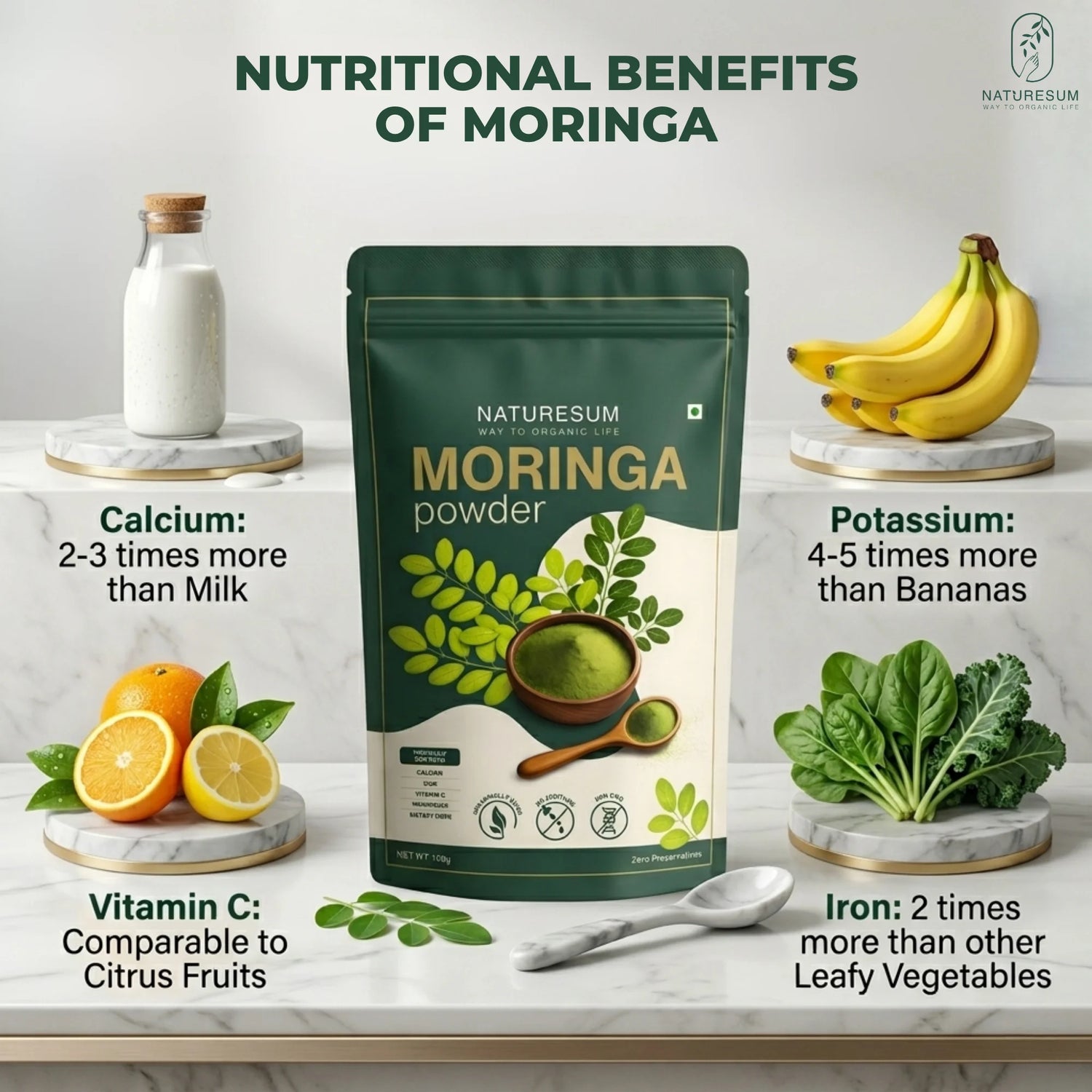 organic moringa powder
