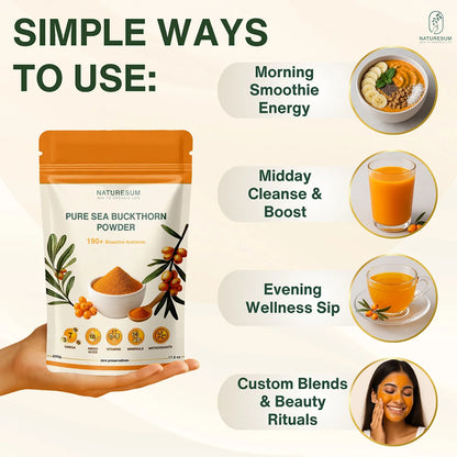 NATURESUM HIMALAYAN SEA BUCKTHORN BERRIES POWDER