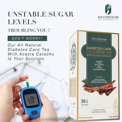 DIABETES CARE COLD BREW TEA WITH ACACIA CATECHU