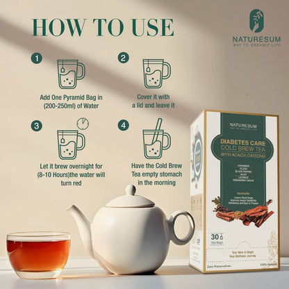 DIABETES CARE COLD BREW TEA WITH ACACIA CATECHU